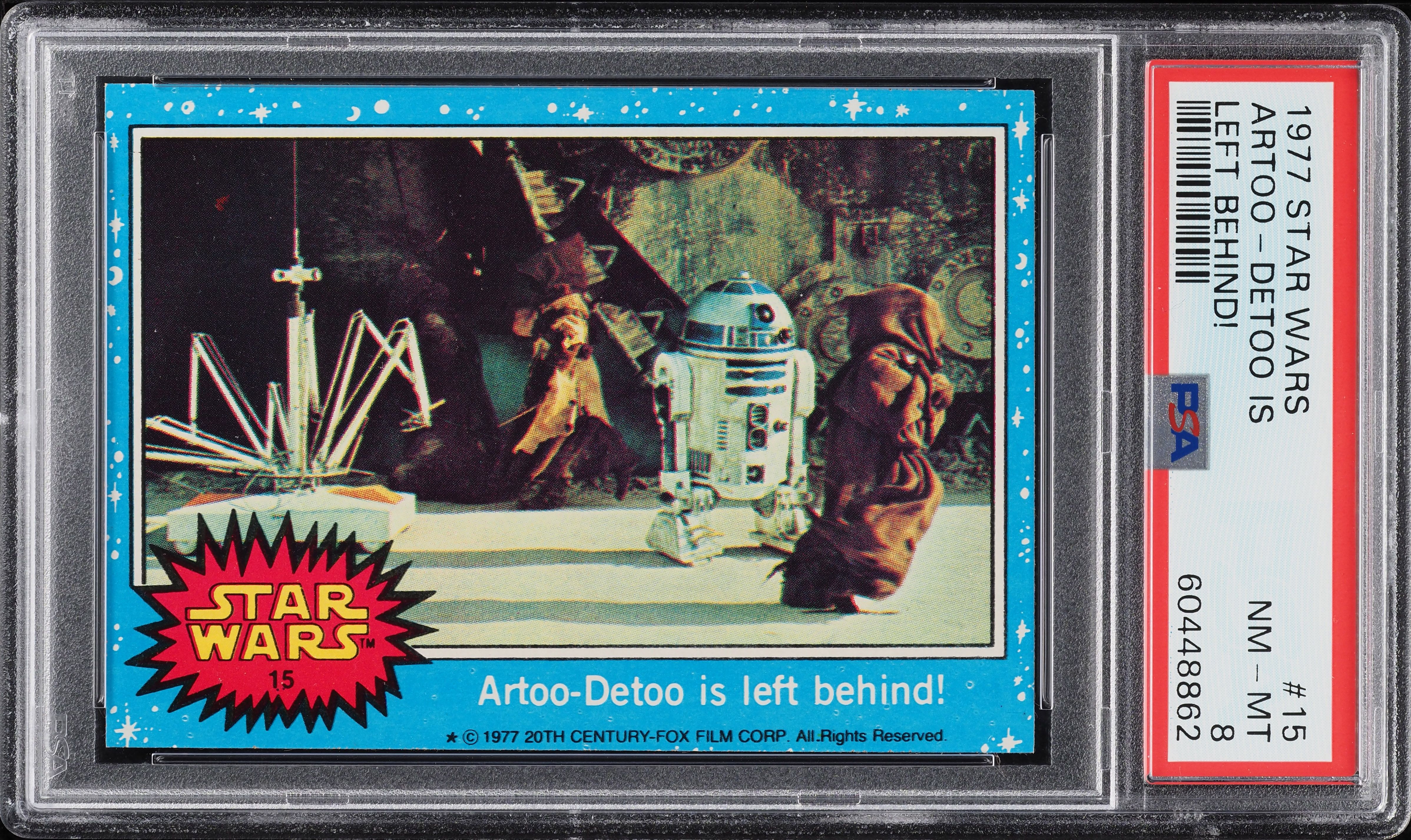 1977 Topps Star Wars Artoo-Detoo Is Left Behind! #15 PSA 8 NM-MT