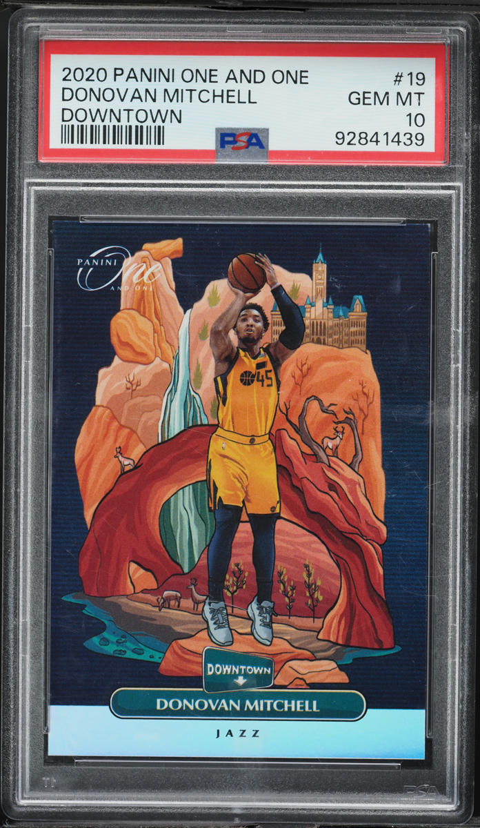 2020 Panini One And One Downtown Donovan Mitchell #19 PSA 10 GEM MINT