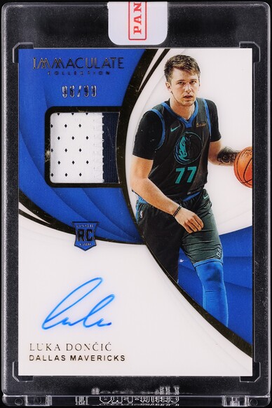 2018 Immaculate Collection Luka Doncic ROOKIE PATCH AUTO /99 #124