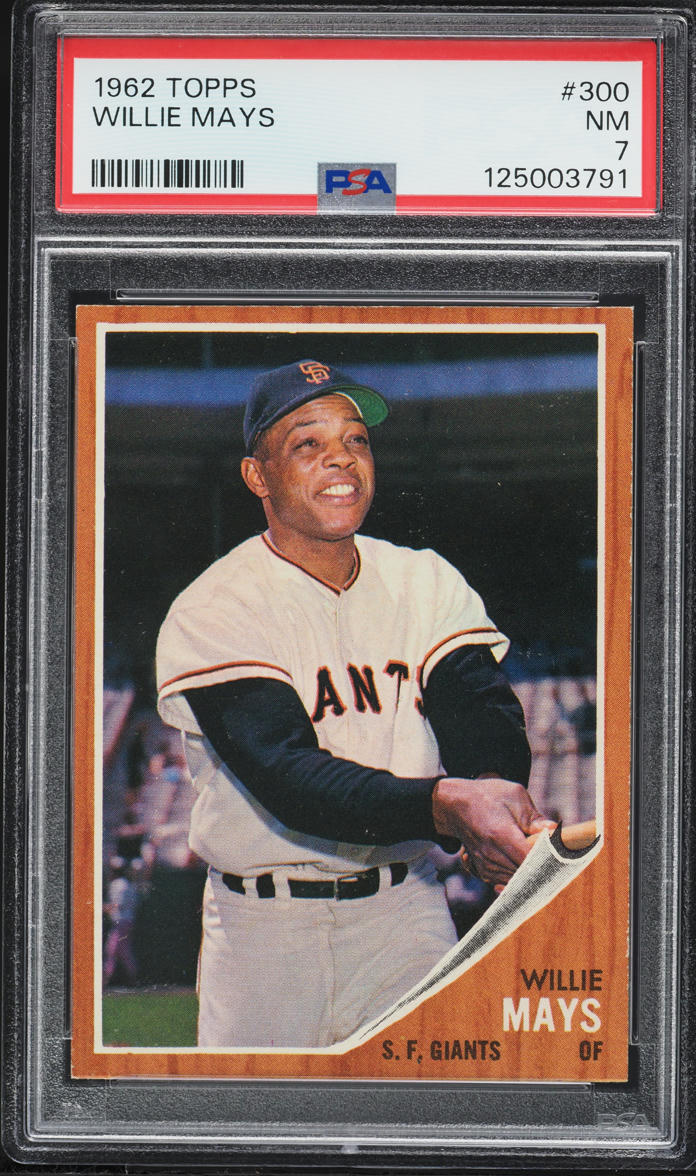1962 Topps Willie Mays #300 PSA 7 NRMT