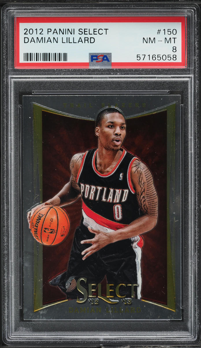 2012 Select Basketball Damian Lillard ROOKIE #150 PSA 8 NM-MT