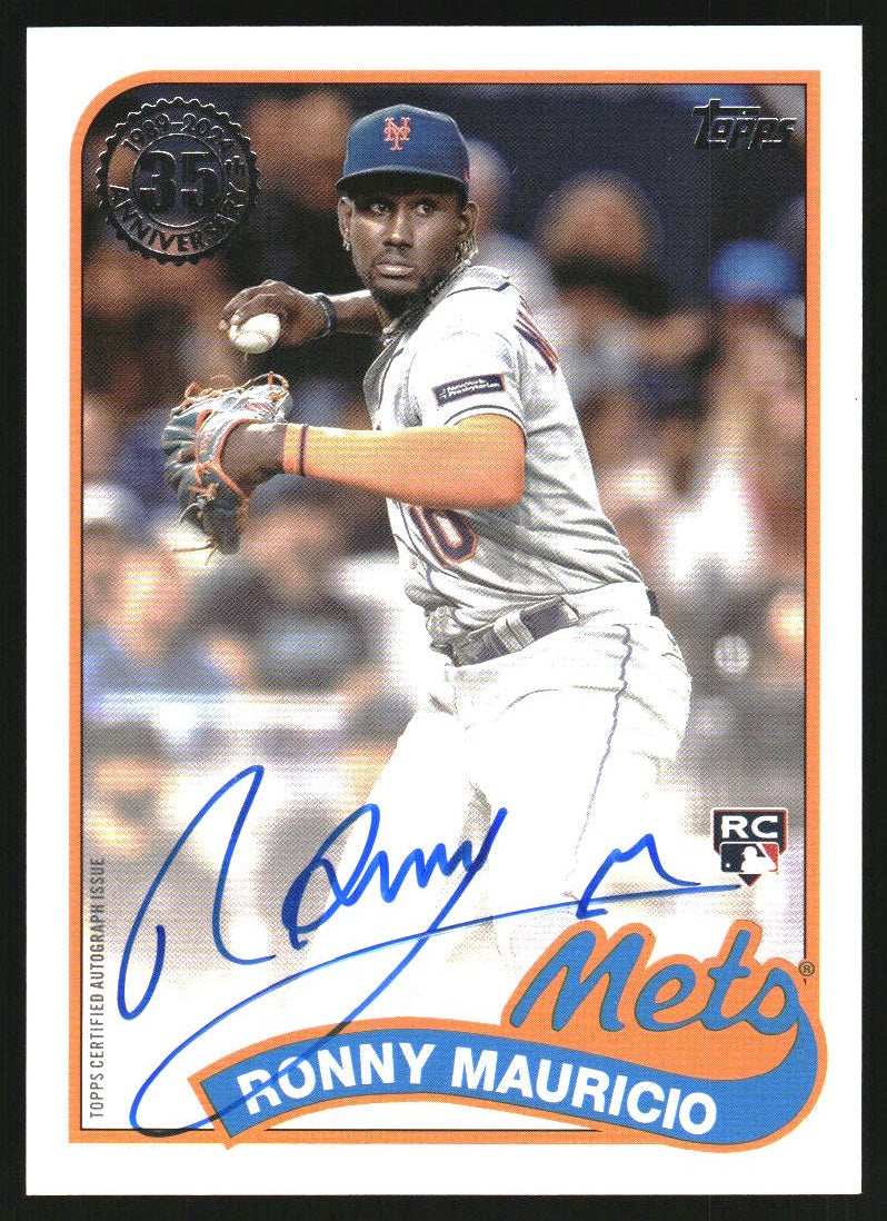 2024 Topps Update 1989 Autographs Ronny Mauricio Autograph RC Auto