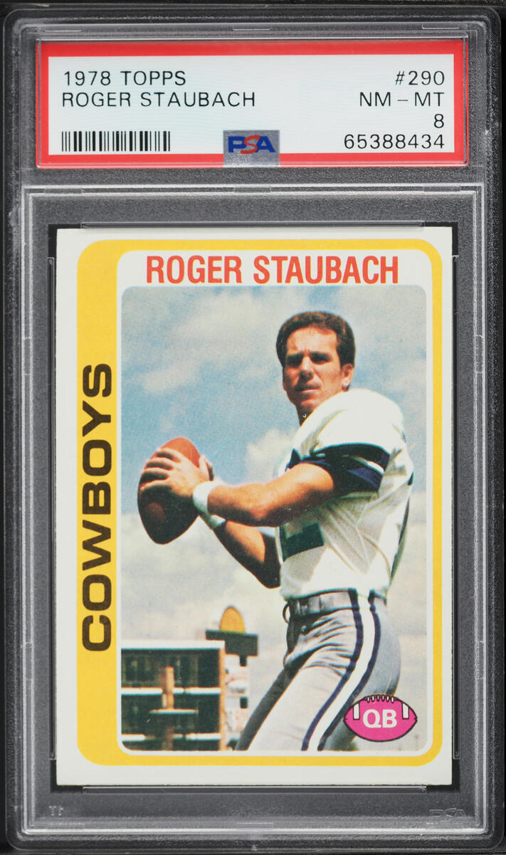 1978 Topps Football Roger Staubach #290 PSA 8 NM-MT