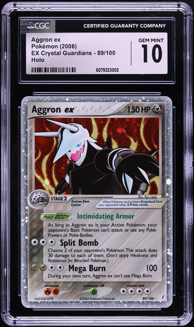 2006 Pokemon EX Crystal Guardians Holo Aggron ex #89 CGC 10 GEM MINT