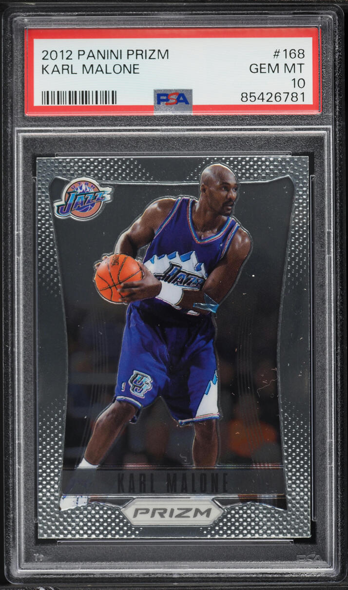2012 Panini Prizm Karl Malone #168 PSA 10 GEM MINT