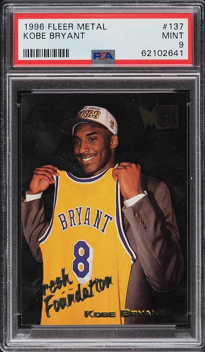 1996 Metal Fresh Foundation Kobe Bryant ROOKIE #137 PSA 9 MINT