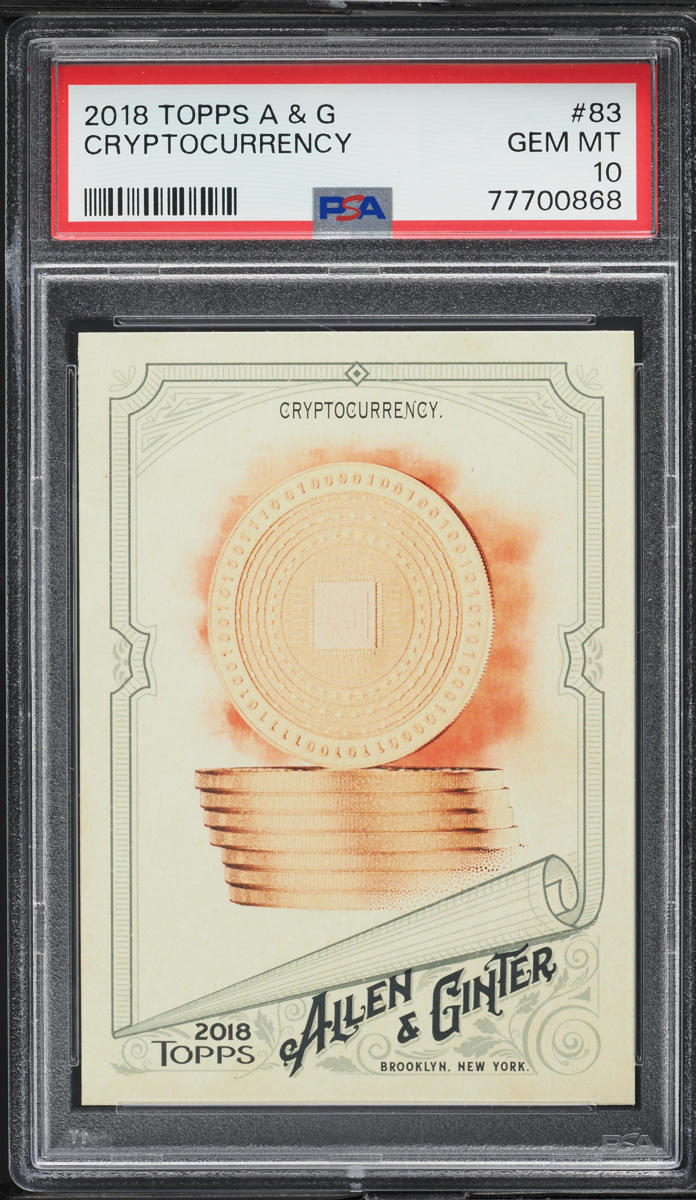 2018 Topps Allen & Ginter Cryptocurrency #83 PSA 10 GEM MINT