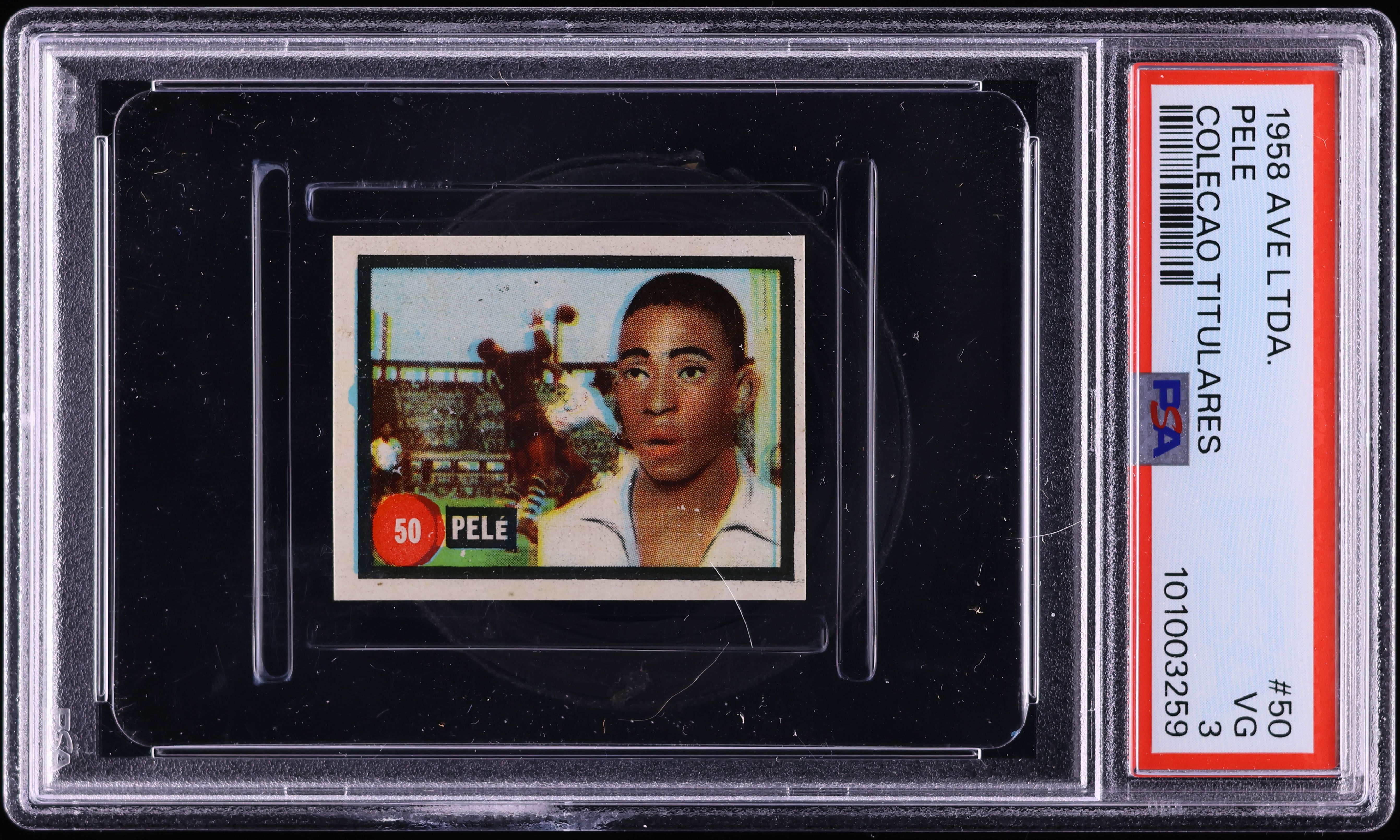 1958 Ave Calecao Titulares Pele ROOKIE #50 PSA 3 VG