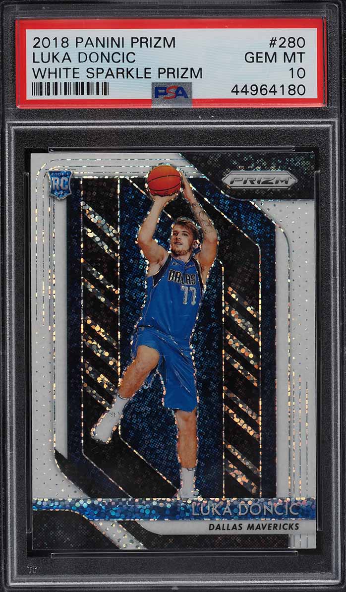 2018 Panini Prizm White Sparkle Luka Doncic ROOKIE #280 PSA 10 GEM MINT
