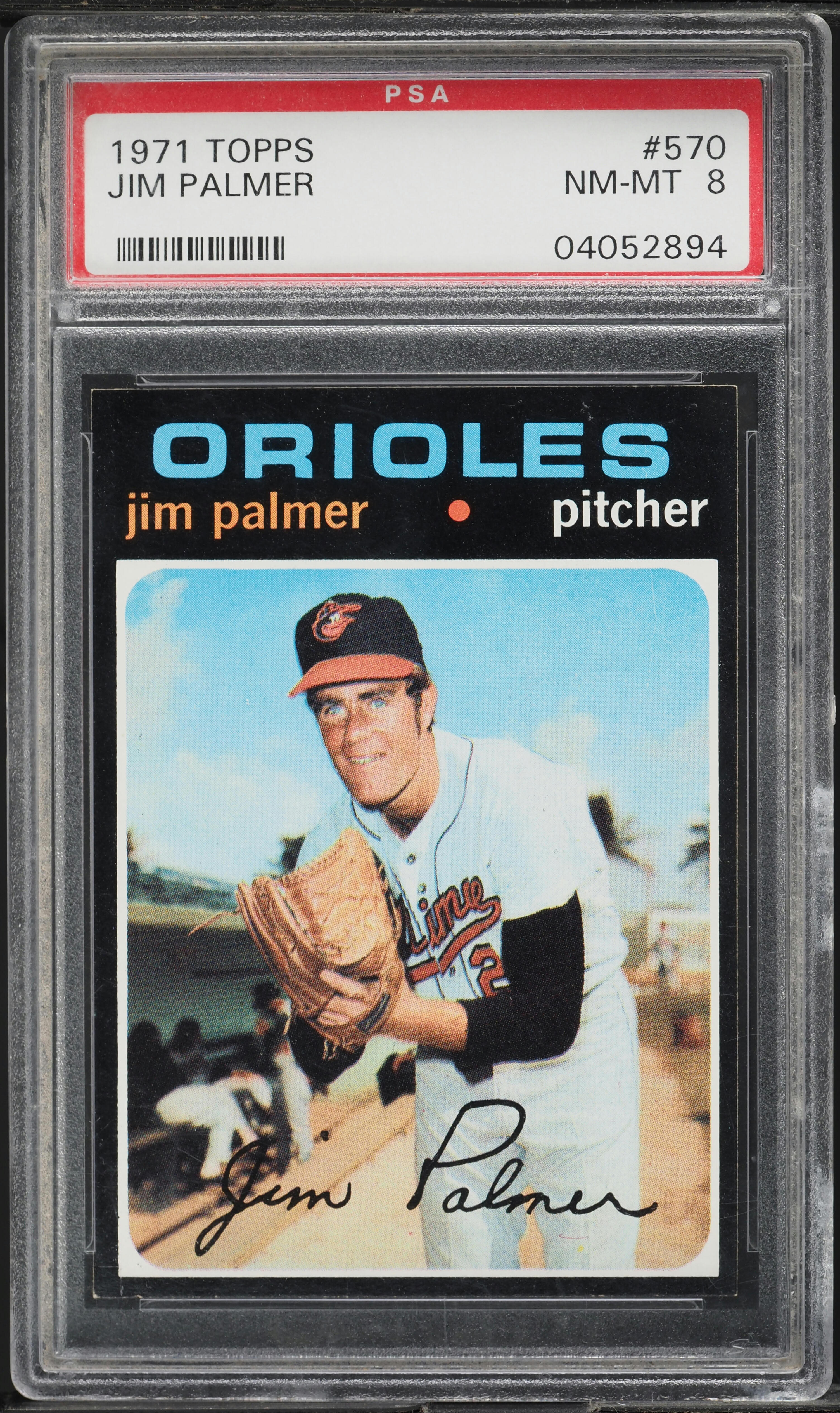 1971 Topps Jim Palmer #570 PSA 8 NM-MT