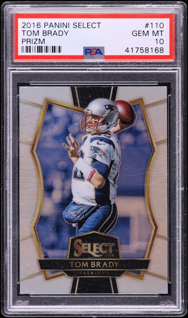2016 Select Silver Prizm Tom Brady #110 PSA 10 GEM MINT