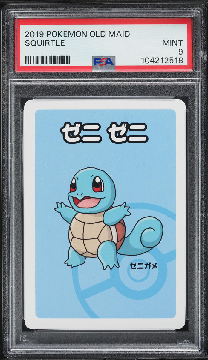 2019 Pokemon Japanese Playing Cards Old Maid Squirtle PSA 9 MINT