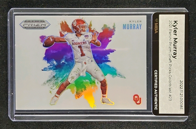 2021 Panini Prizm Draft Picks Colorblast Kyler Murray #23 MBA AUTH