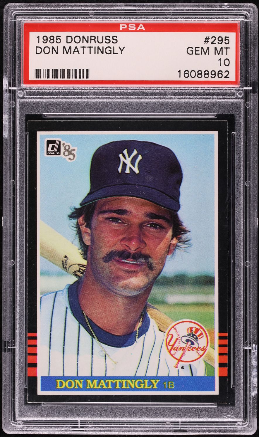 1985 Donruss Don Mattingly #295 PSA 10 GEM MINT