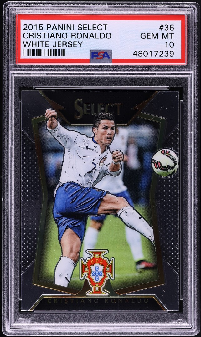 2015 Select Soccer Cristiano Ronaldo #36 PSA 10 GEM MINT