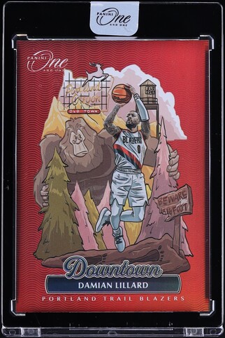 2022 Panini One And One Downtown Damian Lillard #12