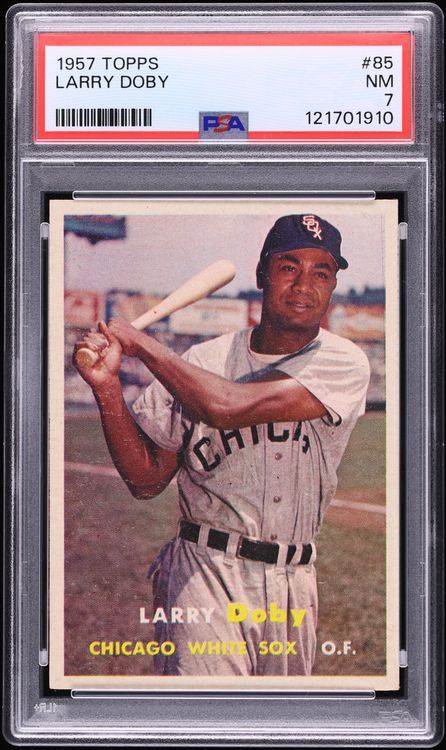 1957 Topps Larry Doby #85 PSA 7 NRMT