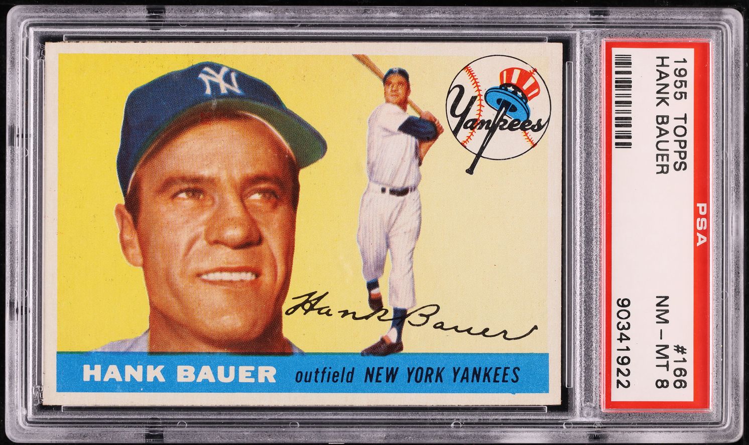 1955 Topps Hank Bauer #166 PSA 8 NM-MT