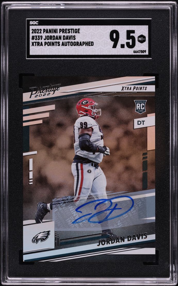 Jordan Davis #339 2022 Panini Prestige Football Xtra Points Signatures Premium