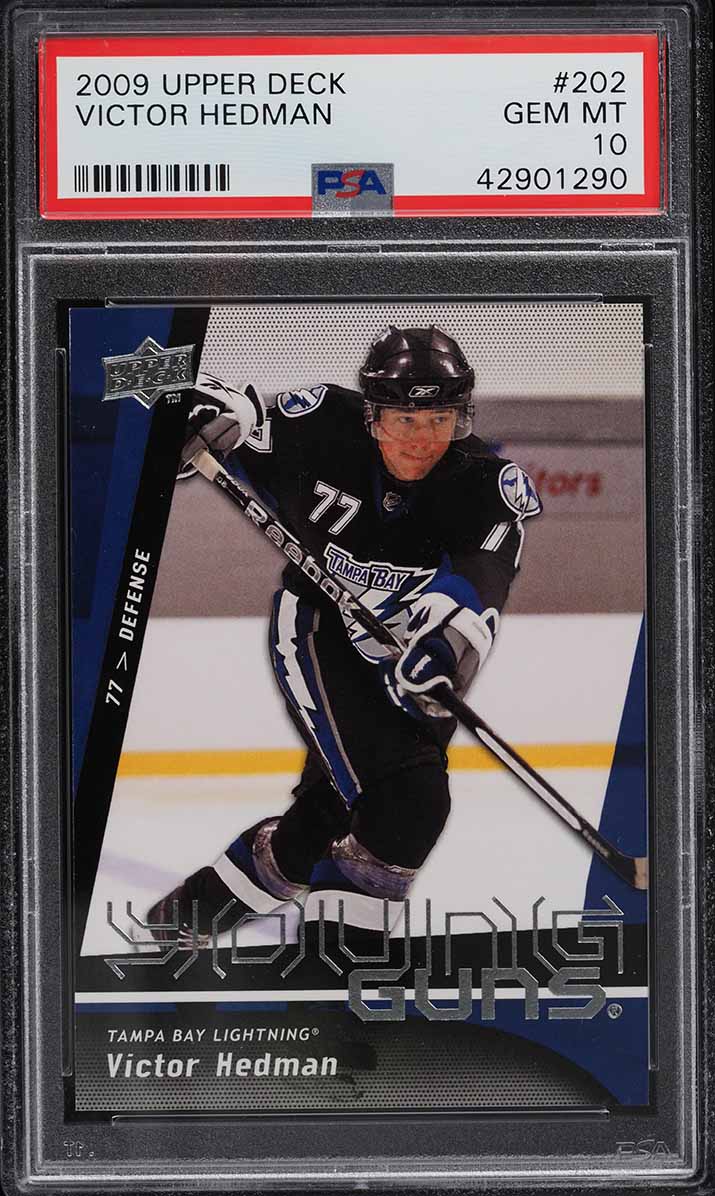 2009 Upper Deck Young Guns Victor Hedman ROOKIE #202 PSA 10 GEM MINT