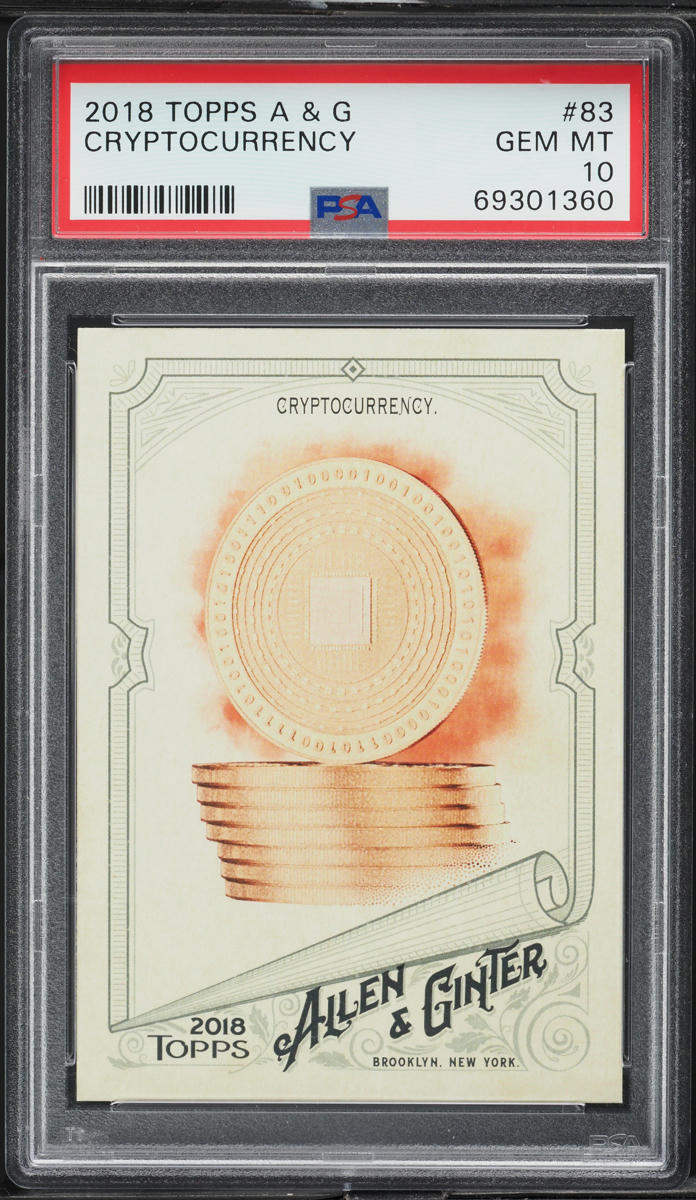 2018 Topps Allen & Ginter Cryptocurrency #83 PSA 10 GEM MINT