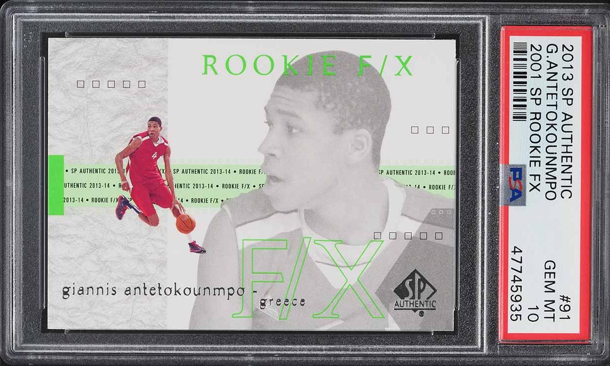 2013 SP Authentic '01 F/X Giannis Antetokounmpo ROOKIE #91 PSA 10 GEM MINT