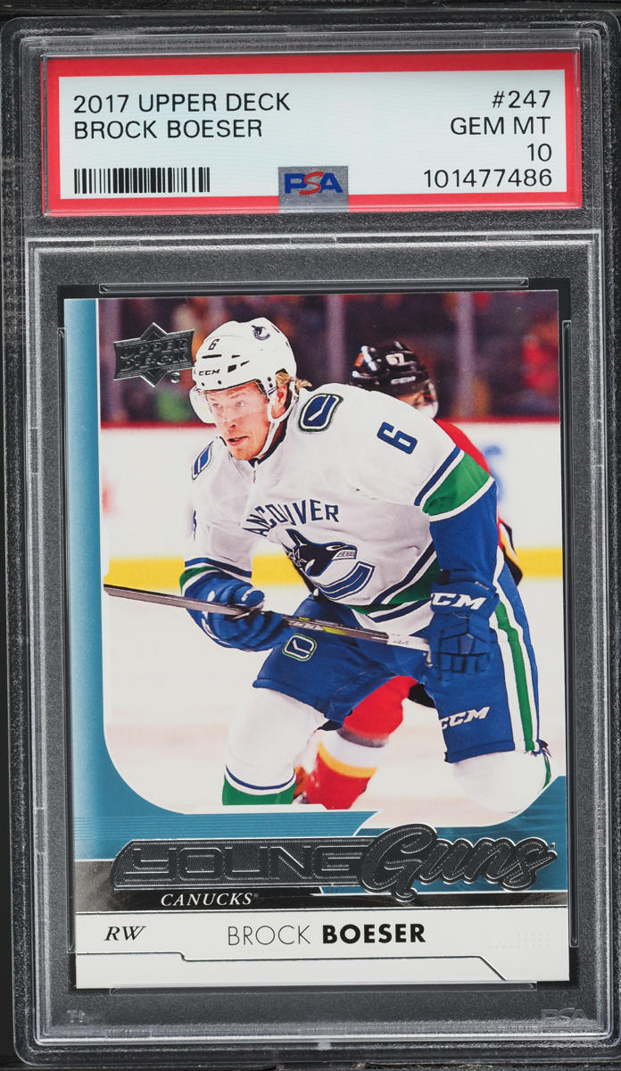 2017 Upper Deck Young Guns Brock Boeser ROOKIE #247 PSA 10 GEM MINT
