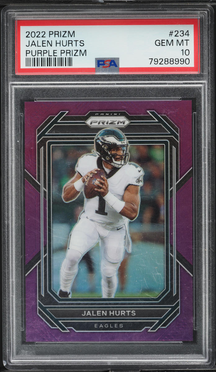 2022 Panini Prizm Purple Jalen Hurts /125 #234 PSA 10 GEM MINT