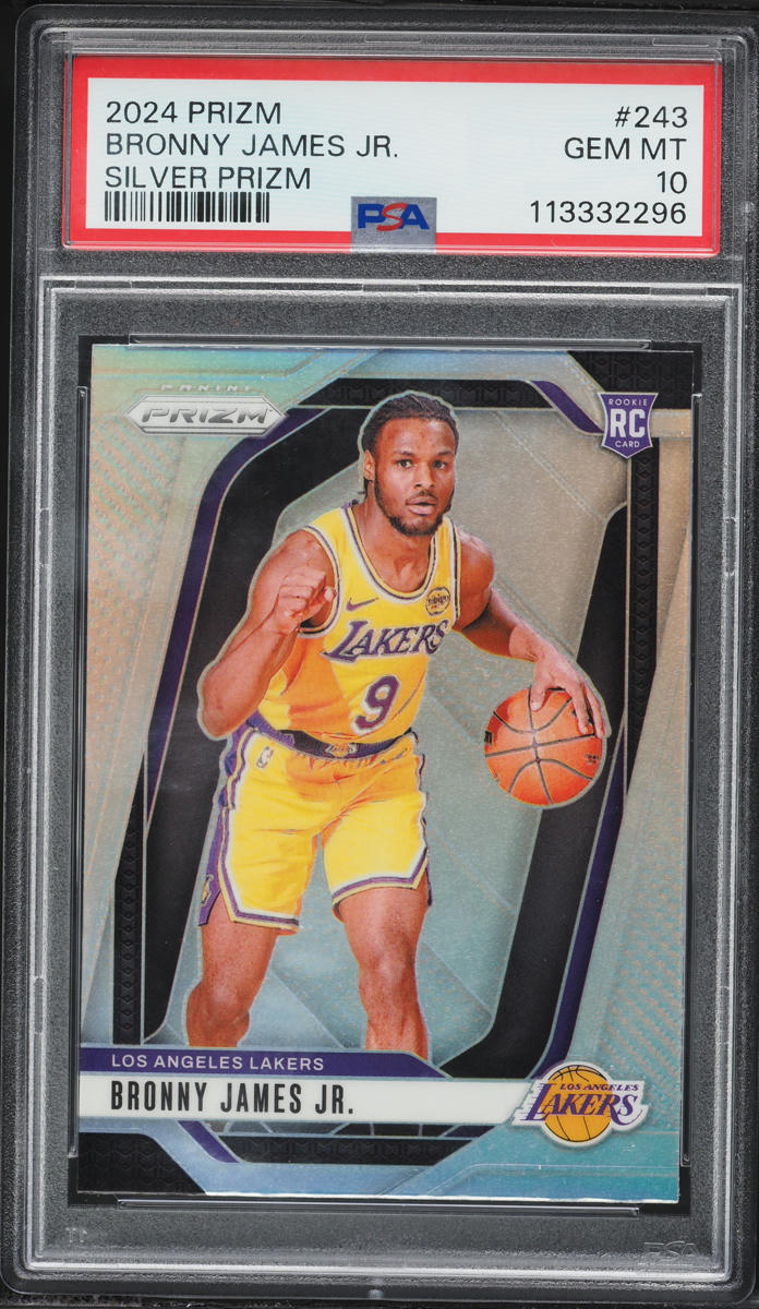 2024 Panini Prizm Silver Bronny James Jr. ROOKIE #243 PSA 10 GEM MINT