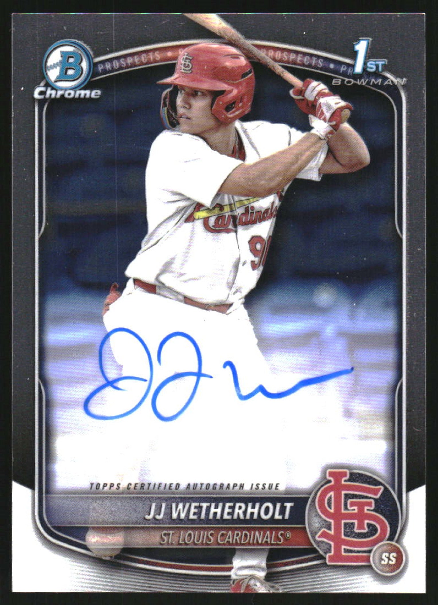 2025 Bowman Chrome Autographs #CPA-JW JJ Wetherholt RC Auto