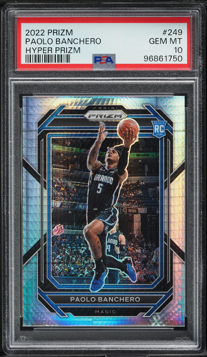 2022 Panini Prizm Hyper Paolo Banchero ROOKIE #249 PSA 10 GEM MINT