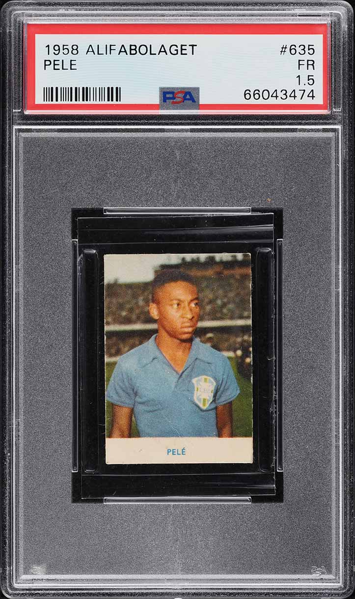 1958 Alifabolaget Soccer Pele ROOKIE #635 PSA 1.5 FR (PWCC-A)
