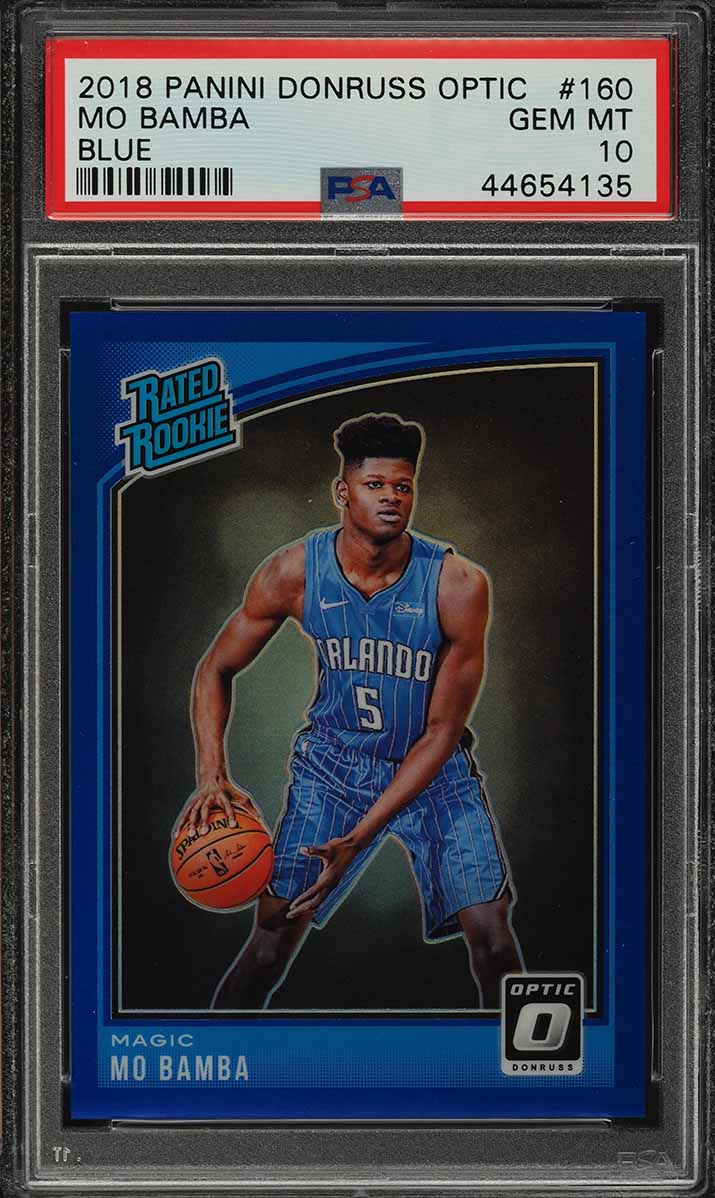 2018 Donruss Optic Blue Mo Bamba ROOKIE RC /49 #160 PSA 10 GEM MINT