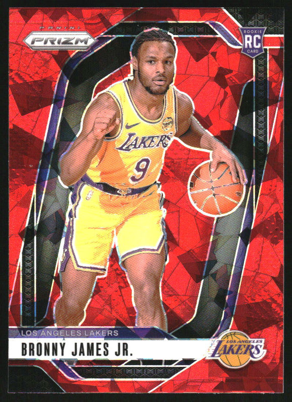 2024-25 Panini Prizm Red Ice Prizm #243 Bronny James Jr. RC