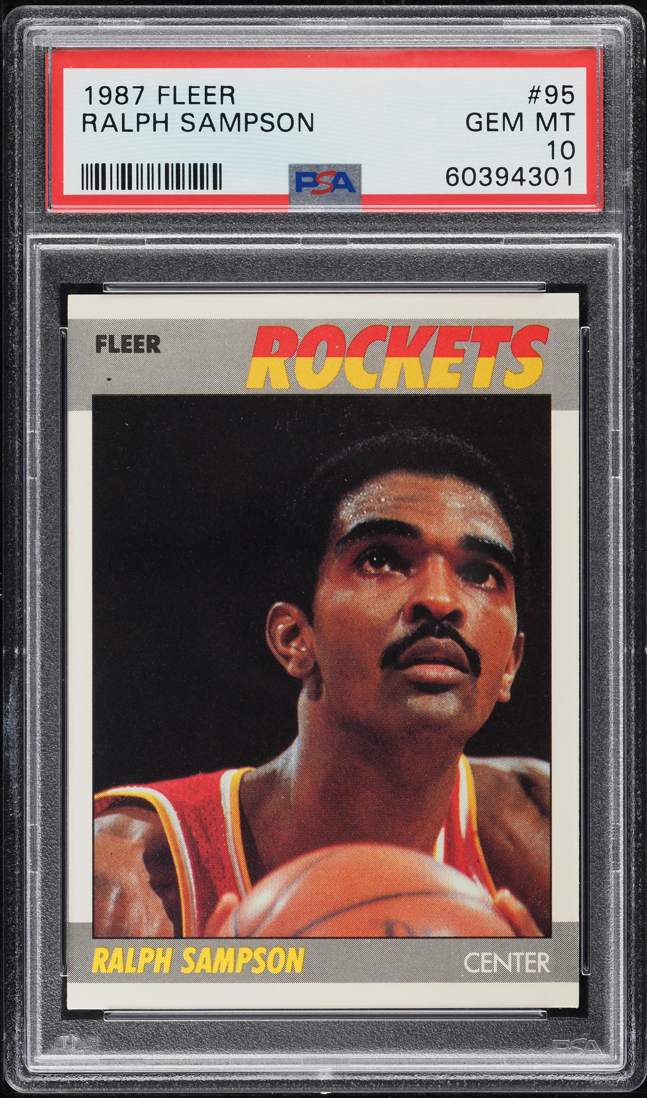 1987 Fleer Basketball Ralph Sampson #95 PSA 10 GEM MINT