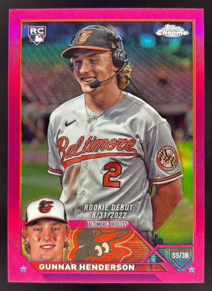 2023 Topps Chrome Update Magenta Refractor #USC208 Gunnar Henderson RC /399