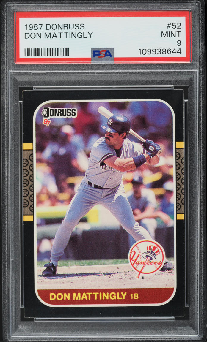 1987 Donruss Don Mattingly #52 PSA 9 MINT