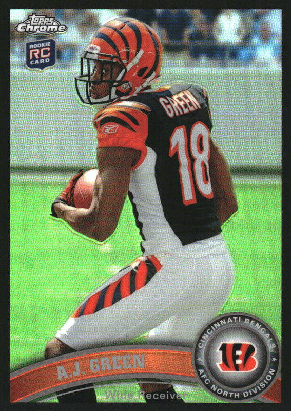 2011 Topps Chrome Black Refractors #150 A.J. Green RC /299