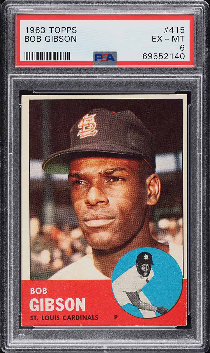 1963 Topps Bob Gibson #415 PSA 6 EXMT