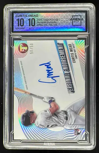 2024 Topps Pristine Personal Endorsements Curtis Mead RC Auto /50 Arena 10