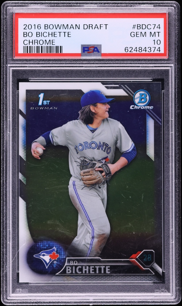 2016 Bowman Chrome Draft Bo Bichette PROSPECT #BDC-74 PSA 10 GEM MINT