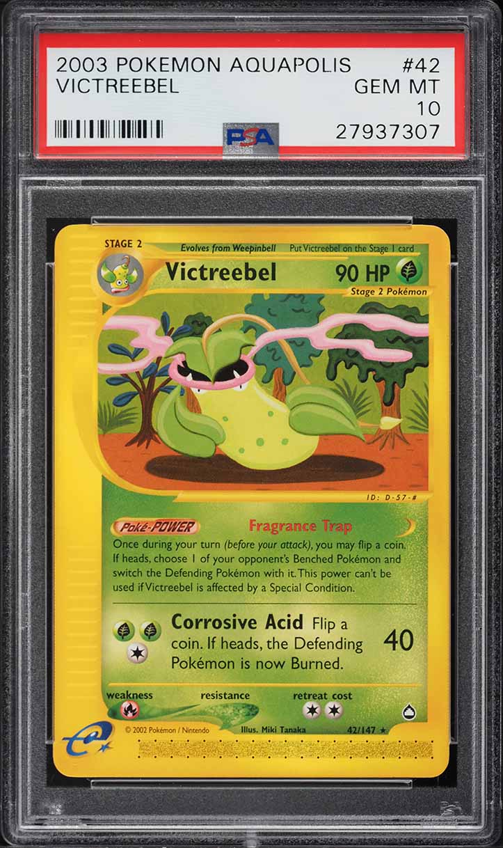 2003 Pokemon Aquapolis Victreebel #42 PSA 10 GEM MINT