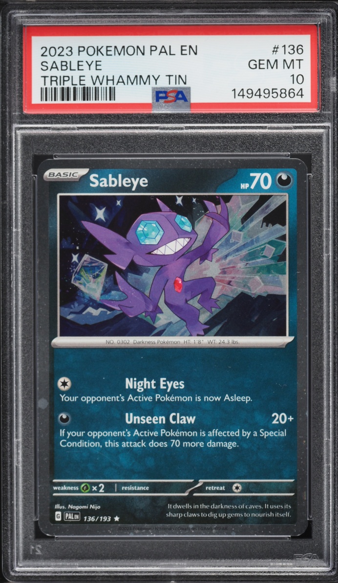 sableye pokemon card price - 4 Lot - 120/202-105/185 Darkness Darkness Lode Search Put a Trainer card from your discard pile into your hand Sableye 2023 Scarlet & Violet: