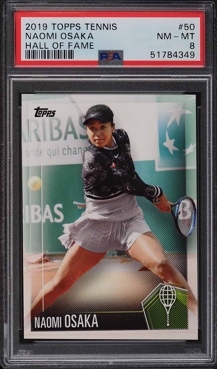 2019 Topps Tennis Hall Of Fame Naomi Osaka ROOKIE #50 PSA 8 NM-MT