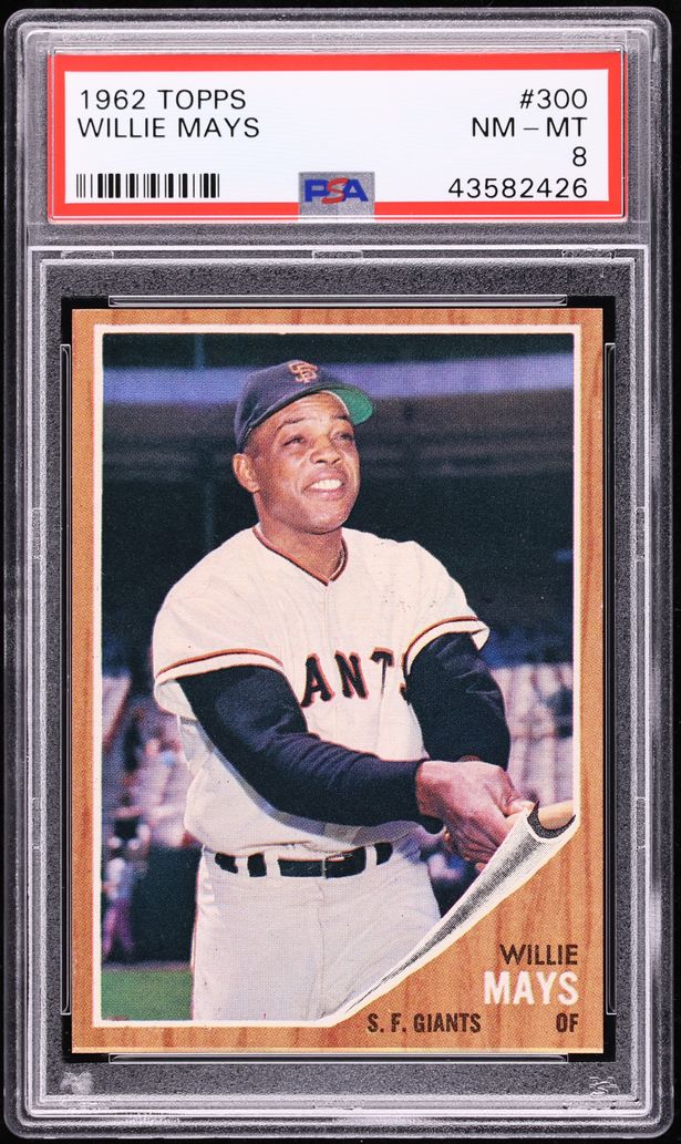 1962 Topps Willie Mays #300 PSA 8 NM-MT