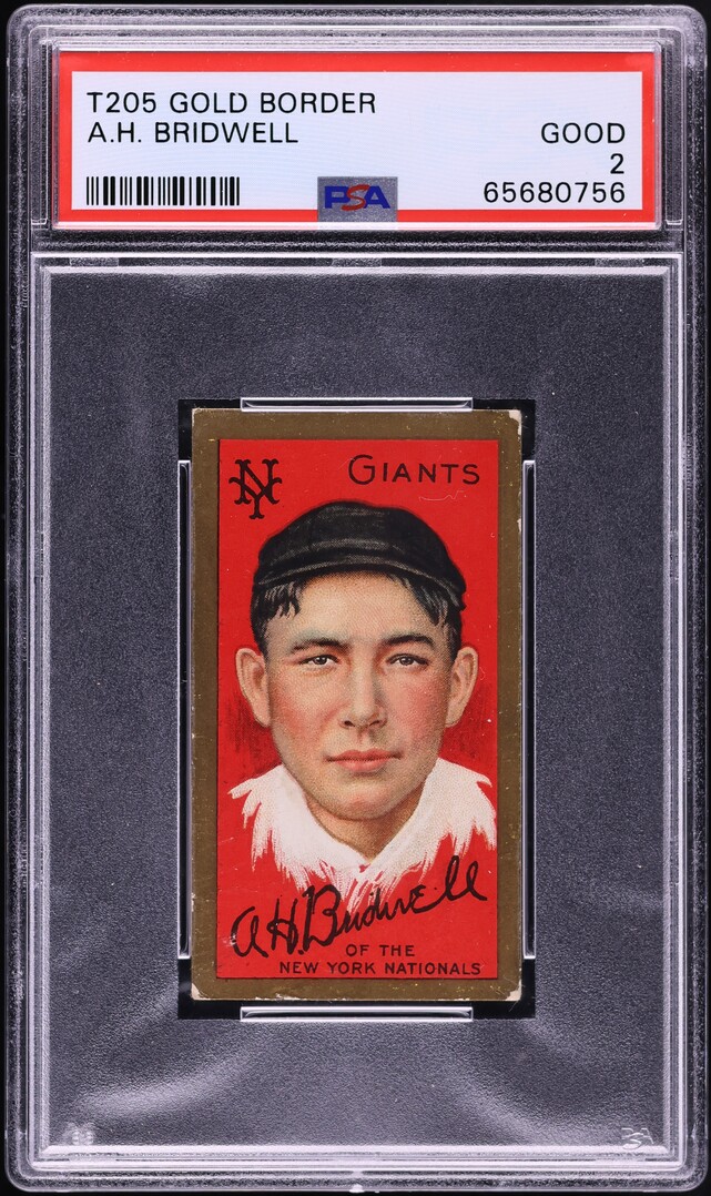 1911 T205 Gold Border Al Bridwell PSA 2 GD