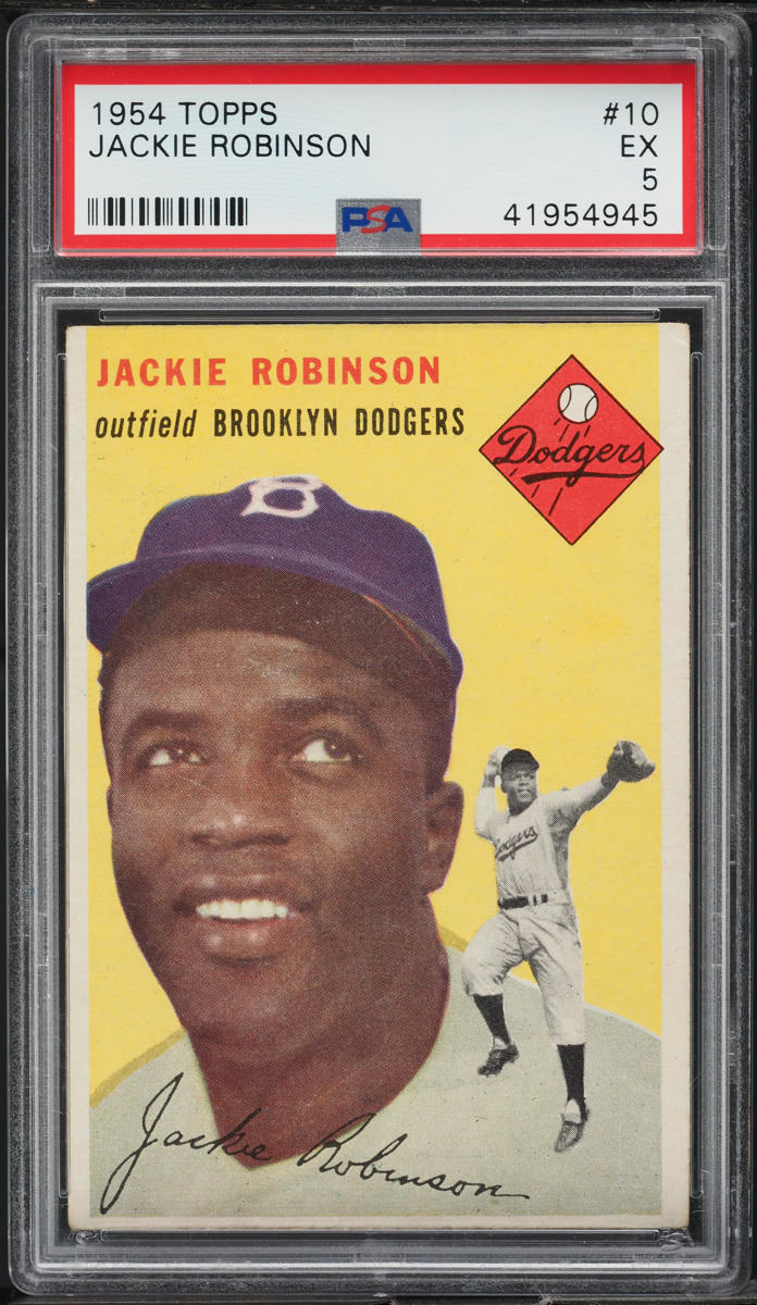 1954 Topps Jackie Robinson #10 PSA 5 EX