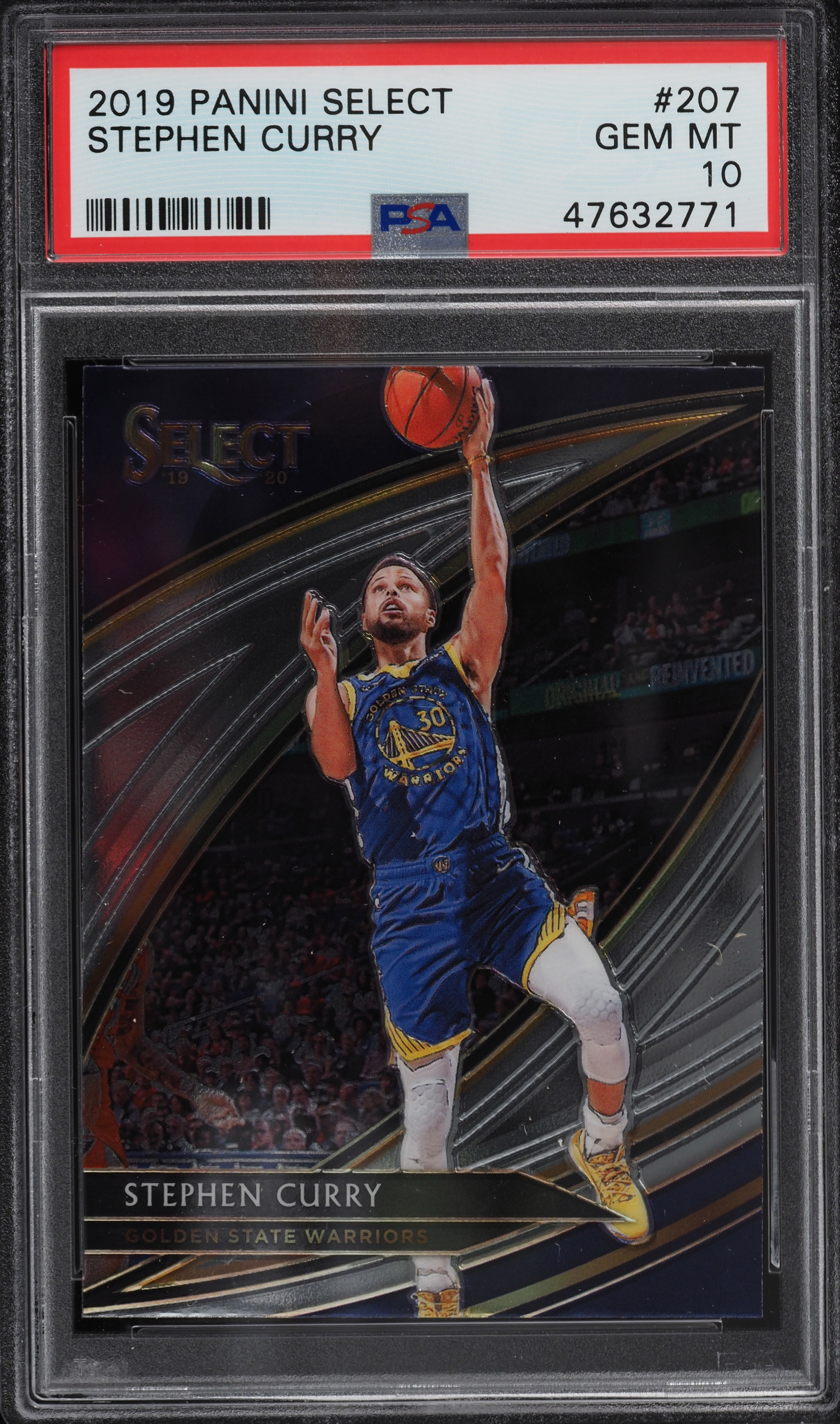 2019 Select Courtside Basketball Stephen Curry #207 PSA 10 GEM MINT