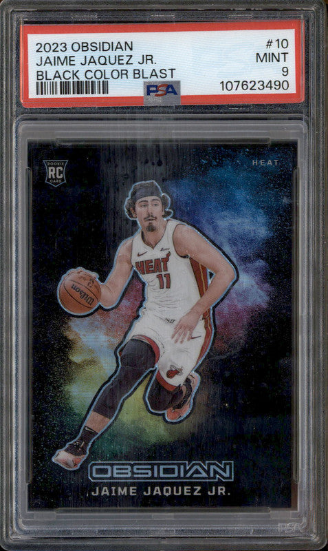 2023 Panini Obsidian Black Color Blast #10 Jaime Jaquez Jr. RC PSA 9