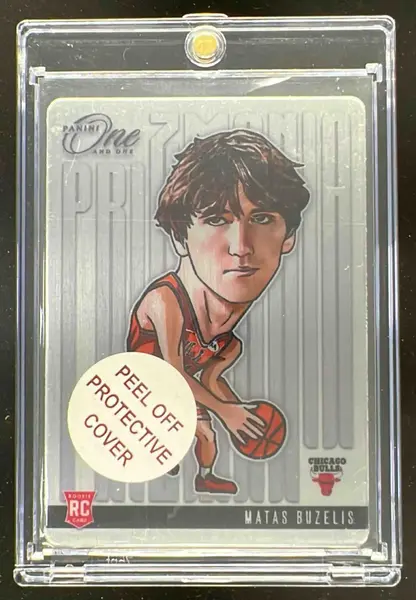 2024-25 Panini One and One Prizmania #17 Matas Buzelis RC